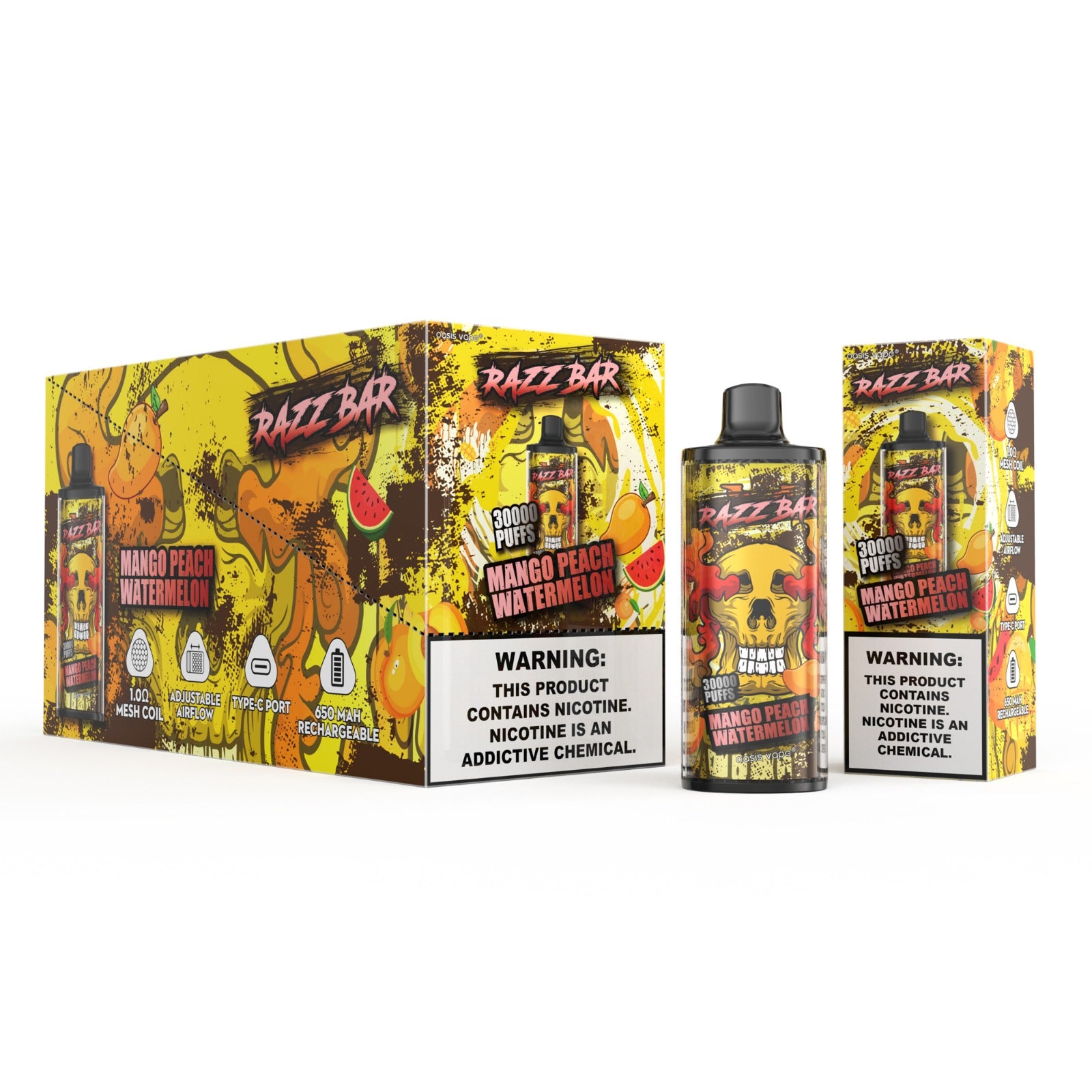Razz Bar 30K – Vape Desechable Recargable 30 000 Caladas (2 % / 5 %)
